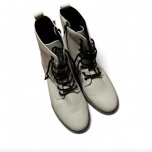 White Leather women’s  Boots